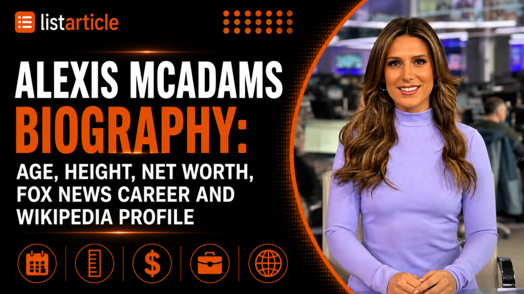 Alexis McAdams Biography 2026: Age, Height, Net Worth, Fox News Career and Wikipedia Profile