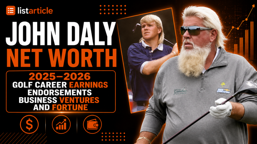 John Daly Net Worth 2025–2026: Golf Career Earnings, Endorsements, Business Ventures & Fortune