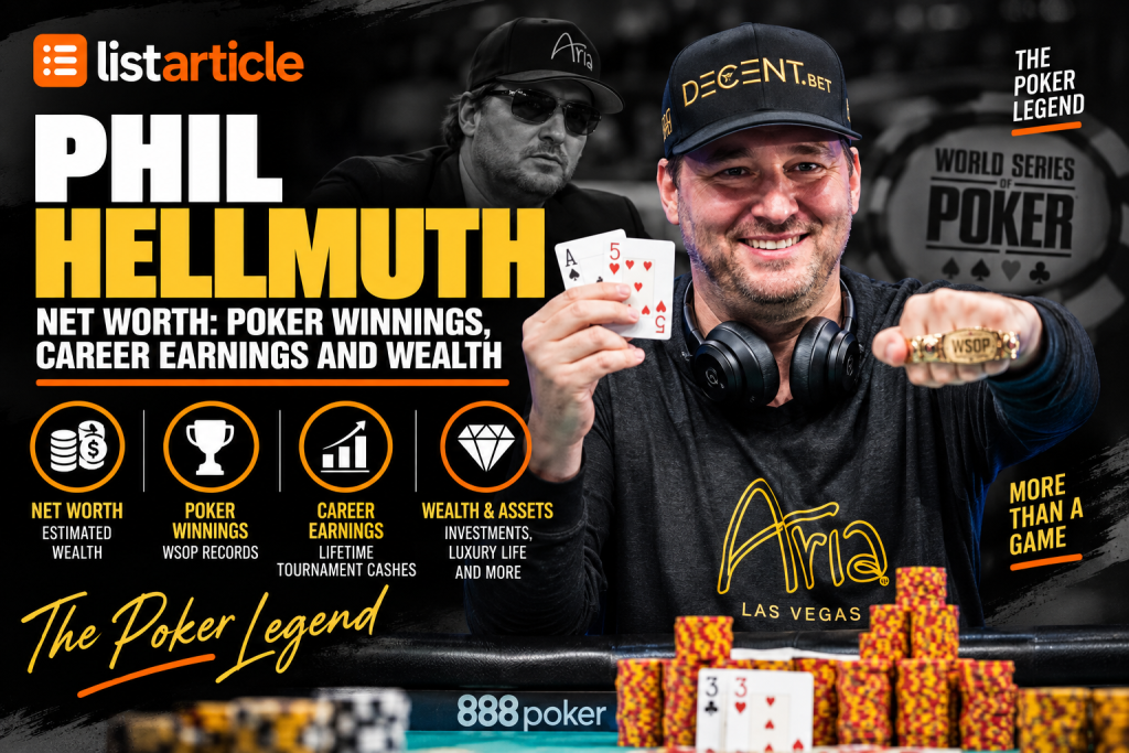 Phil Hellmuth Net Worth 2026: Poker Winnings, Career Earnings and Wealth